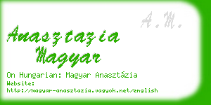 anasztazia magyar business card